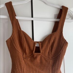 ASTR the label ribbed bodysuit small